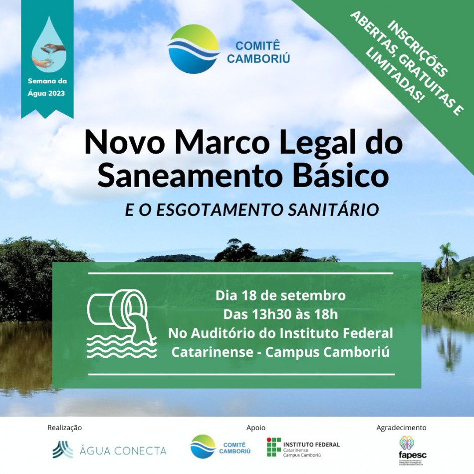 Técnico do Samae Blumenau palestra em evento de capacitação em Camboriú 