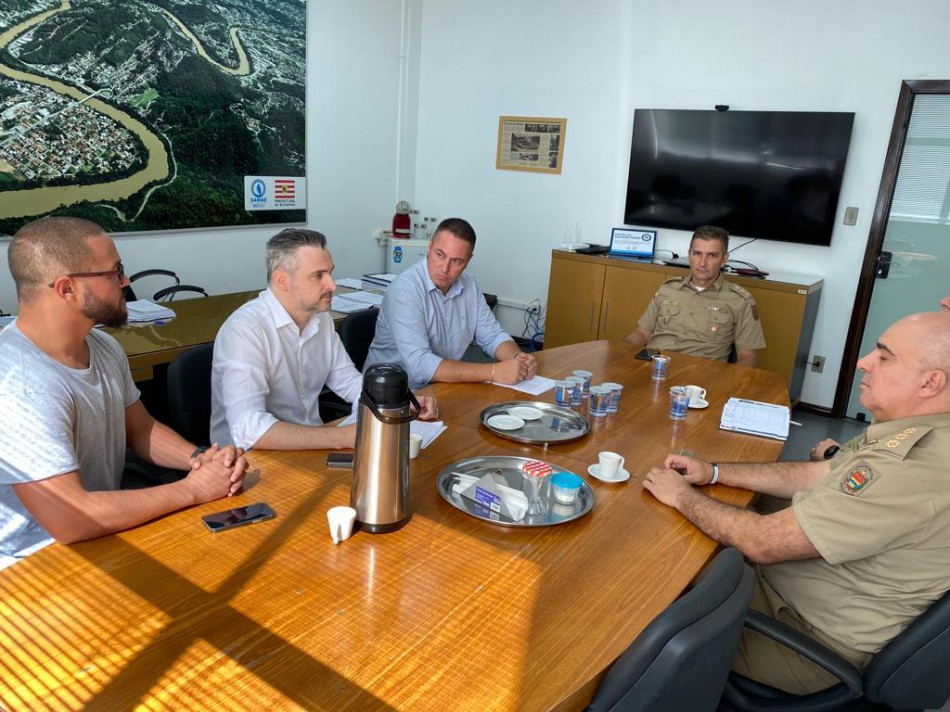 Encontro entre a Polícia Militar e o Samae Blumenau definiu detalhes para futuro convênio