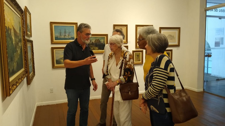 Hedda Deeke Bona celebra 95 anos com visita ao MAB