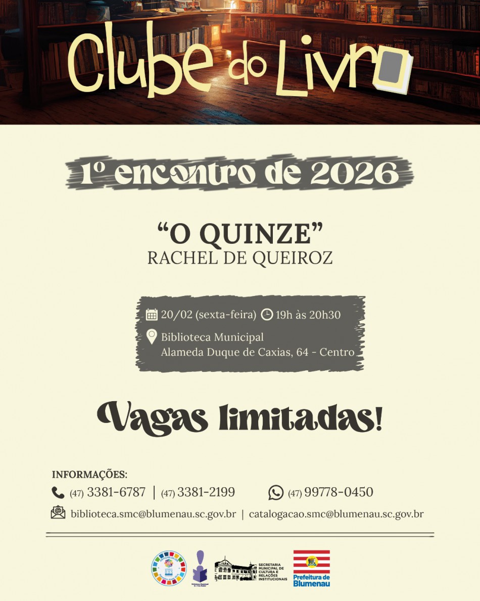 Clube do Livro abre inscrições para a primeira edição do ano