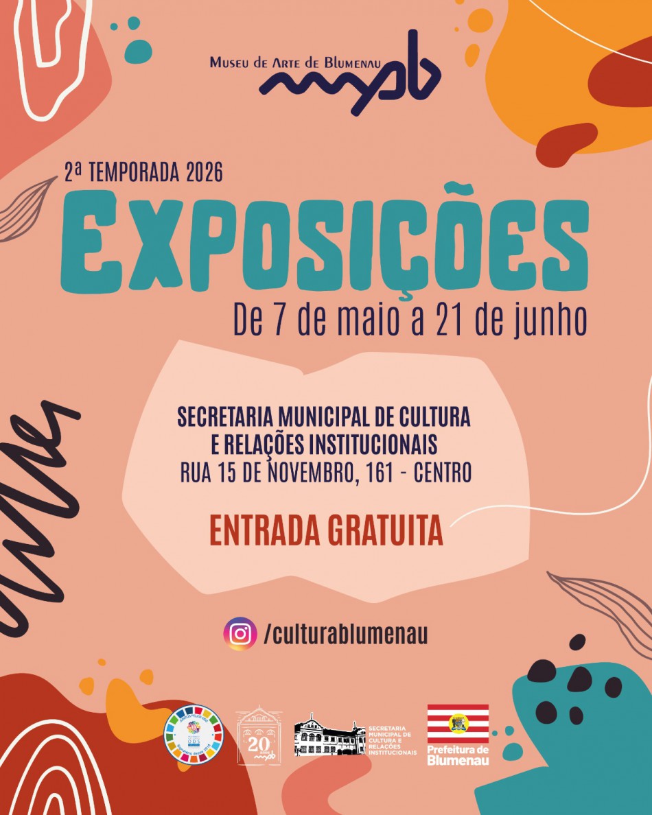 Segunda Temporada de Exposições do Museu de Arte de Blumenau começa no dia 7 de maio