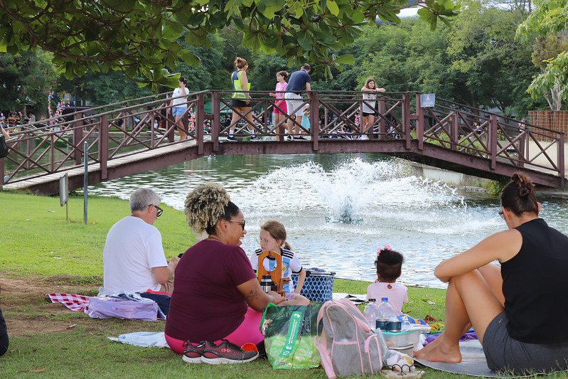 Mais de 20 mil pessoas participam do "Vem pro Parque" no Ramiro Ruediger, em Blumenau