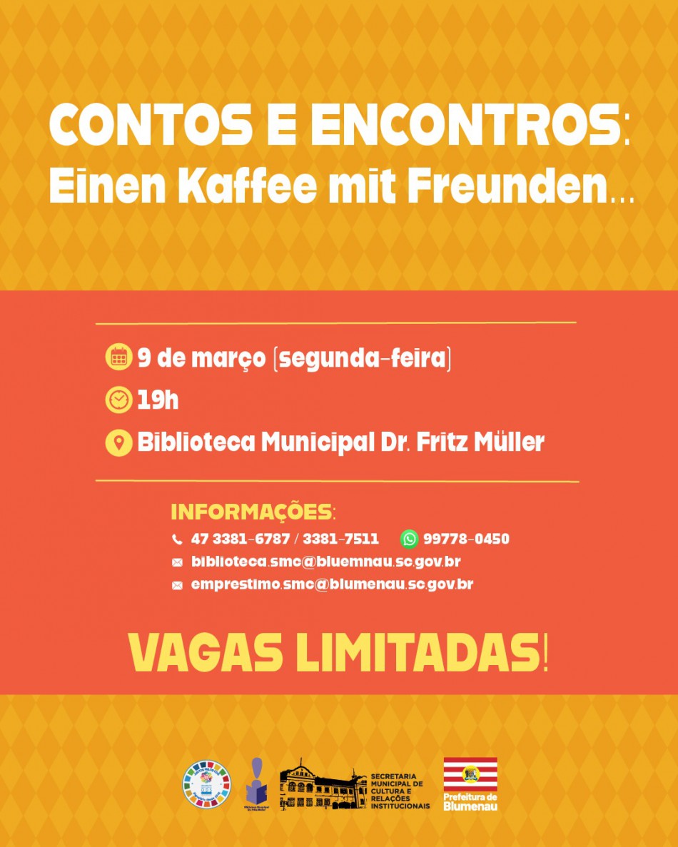 Evento que valoriza a literatura em língua alemã retorna na segunda-feira, dia 9