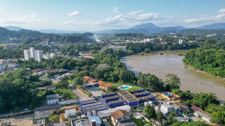 Obras da ETA 5 avançam com novas frentes de trabalho em Blumenau