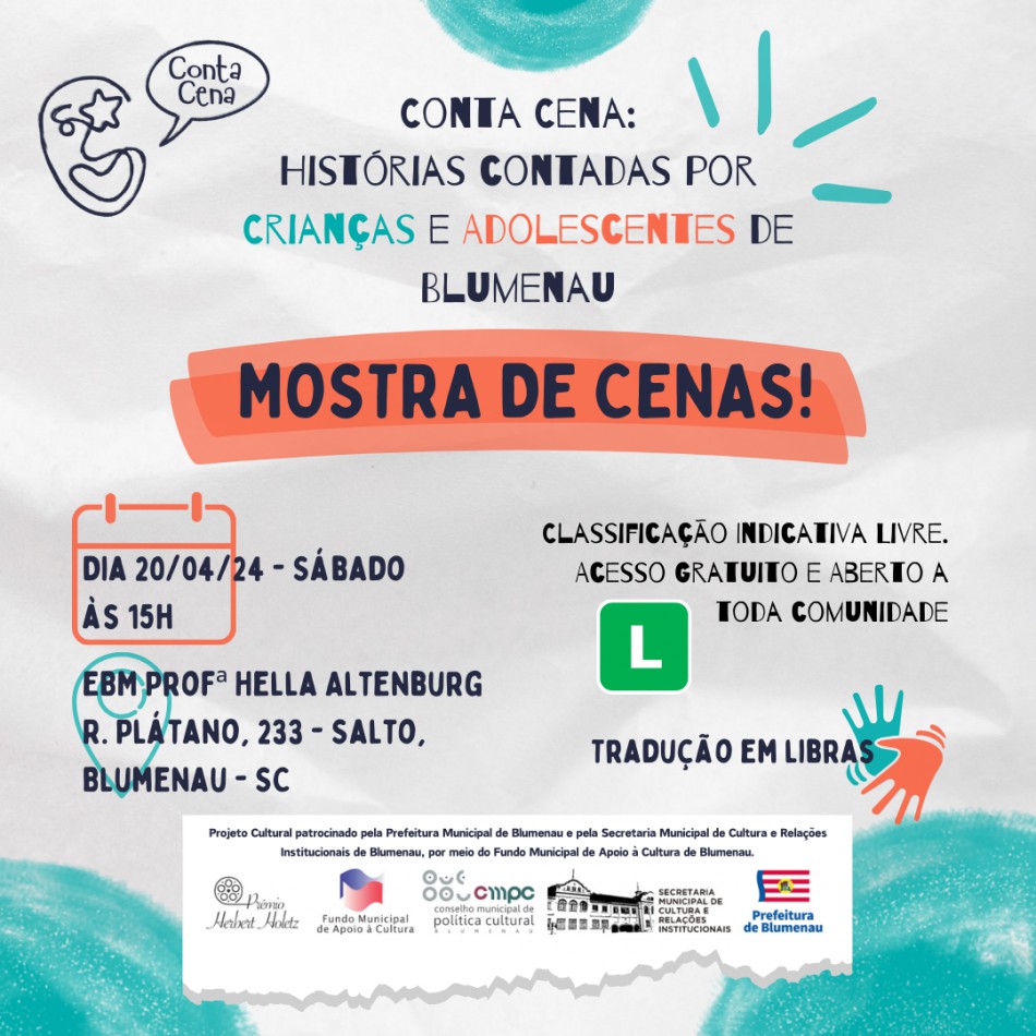 Crianças entram em cena para contar histórias