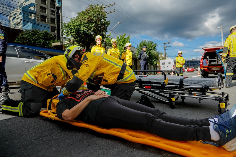 Simulado de acidente de trânsito reforça conscientização no Maio Amarelo