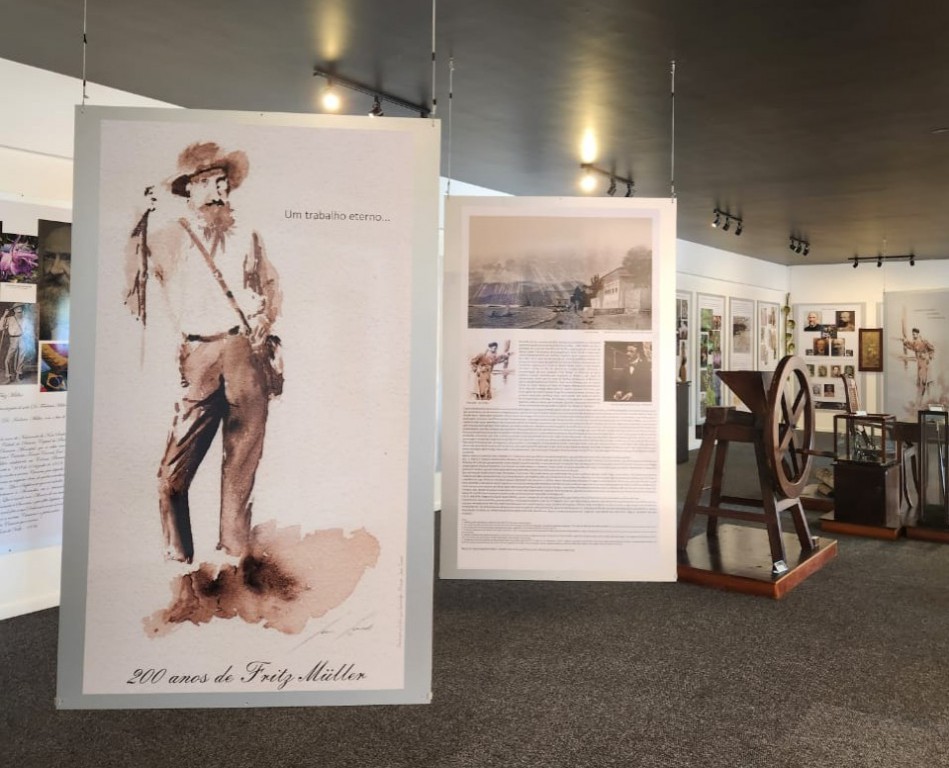 Exposição Fritz Müller na Casa do Turismo termina na quinta-feira, dia 9