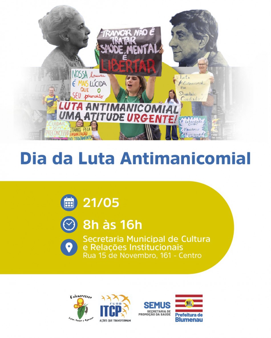 Saúde mental: Blumenau promove evento focado na humanização e no cuidado em liberdade