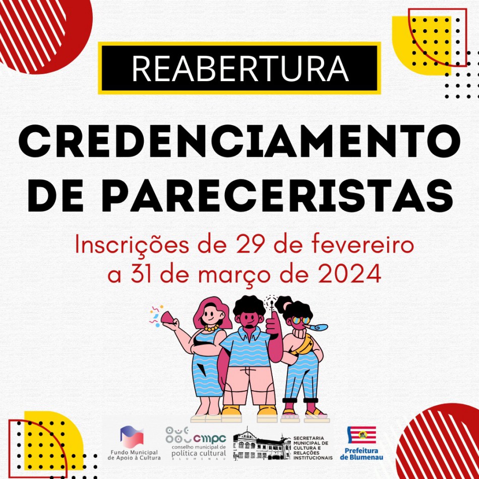 Secretaria de Cultura seleciona pareceristas