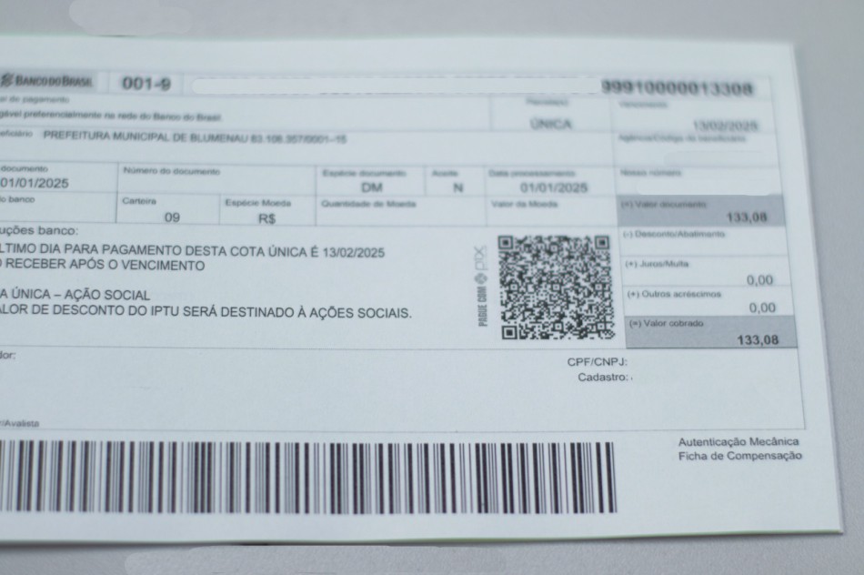 Últimos dias para pagamento da cota única de IPTU com 5% de desconto