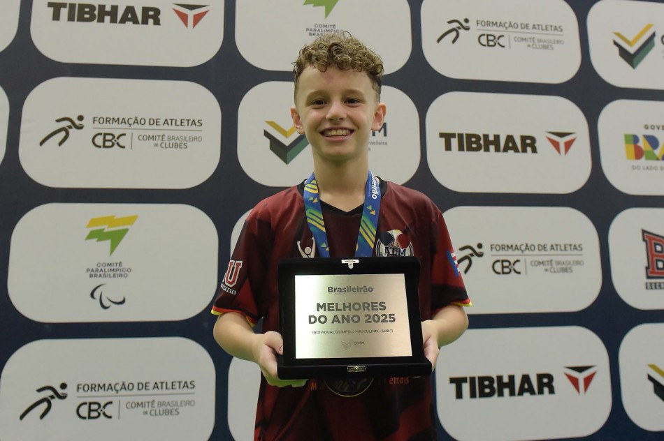 Atletas de Blumenau conquistam medalhas no Brasileirão de Verão Interclubes de Tênis de Mesa 2025
