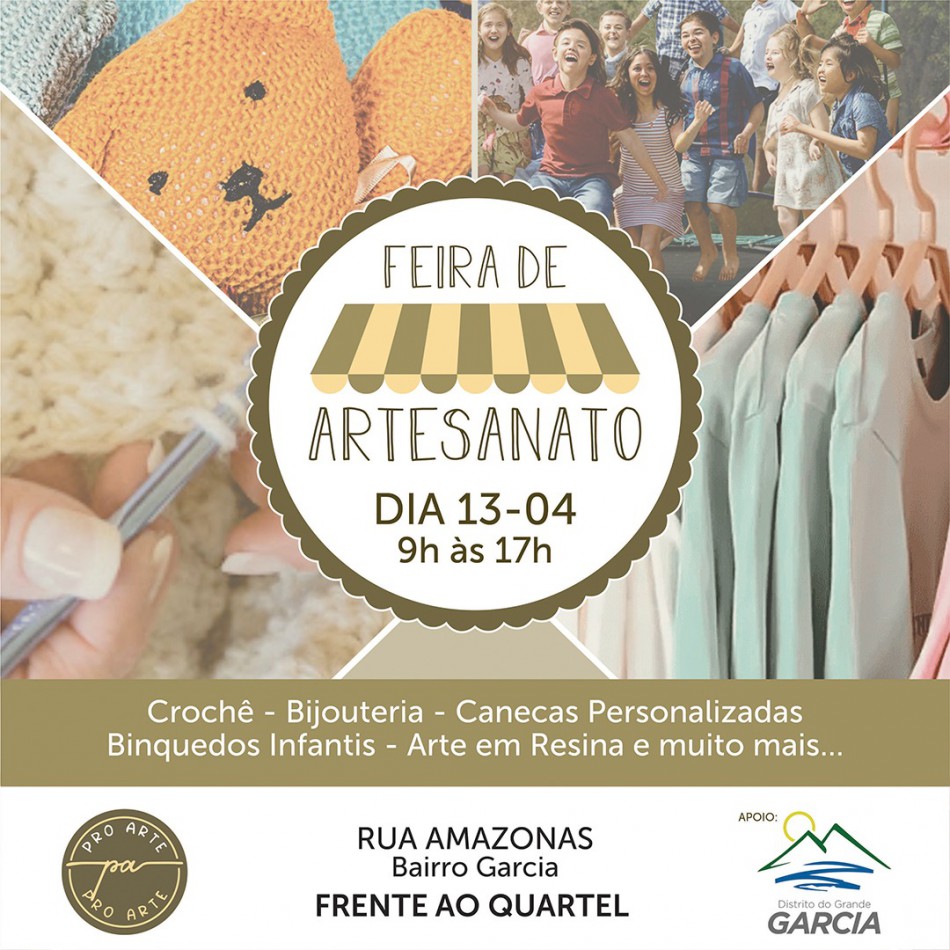 População é beneficiada com Feira de Artesanato no bairro Garcia