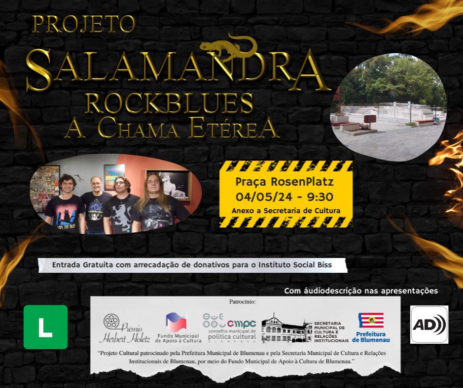 Banda Salamandra faz show na 'Rosenplatz'