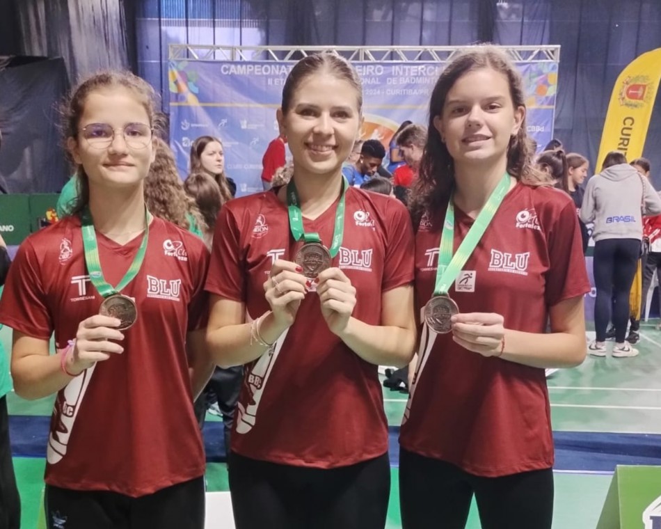 Badminton de Blumenau conquista medalhas de bronze no Campeonato Brasileiro