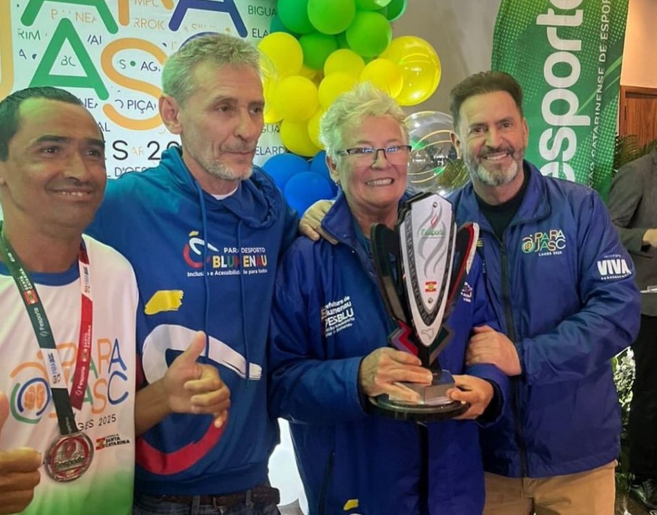 Blumenau conquista 14 troféus e é terceira colocada no Parajasc 2025