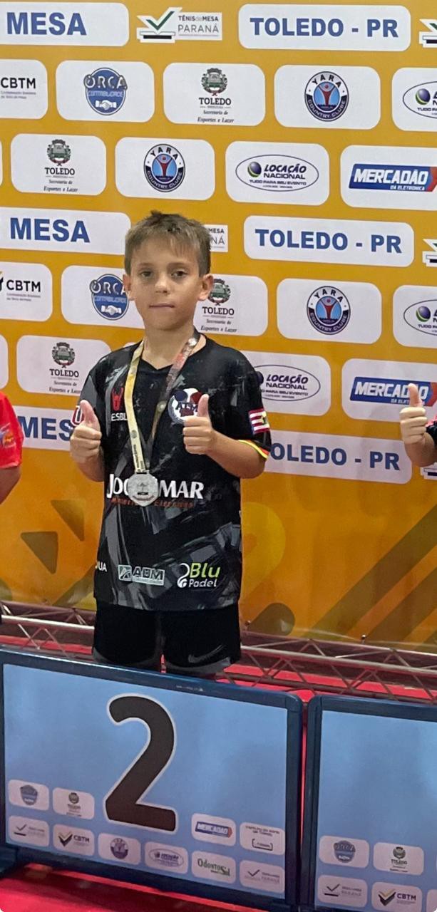 Jovem mesatenista de Blumenau conquista o vice-campeonato do TMB Challenge Plus